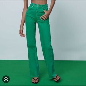 Zara Green Pants (4)